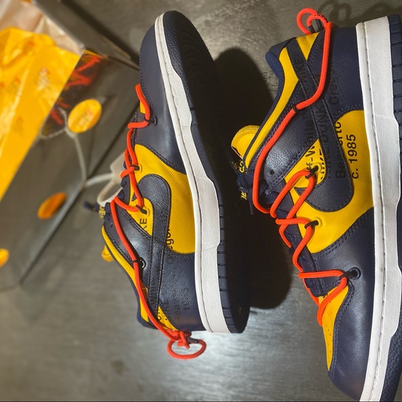 Off white x dunk low university gold size 9 - Picture 11 of 16